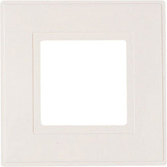 Securlec White Finger Plates for Flush Wall Switches Square Edge Pre-Packed (2)
