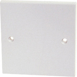 Securlec 1 Gang Blank Plate Square Edge