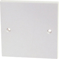 Securlec 1 Gang Blank Plate Square Edge