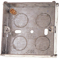 Securlec Metal Back Box 1 Gang 35mm