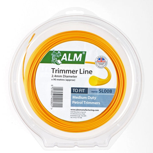 ALM Trimmer Line Yellow 2.4mm x 90m