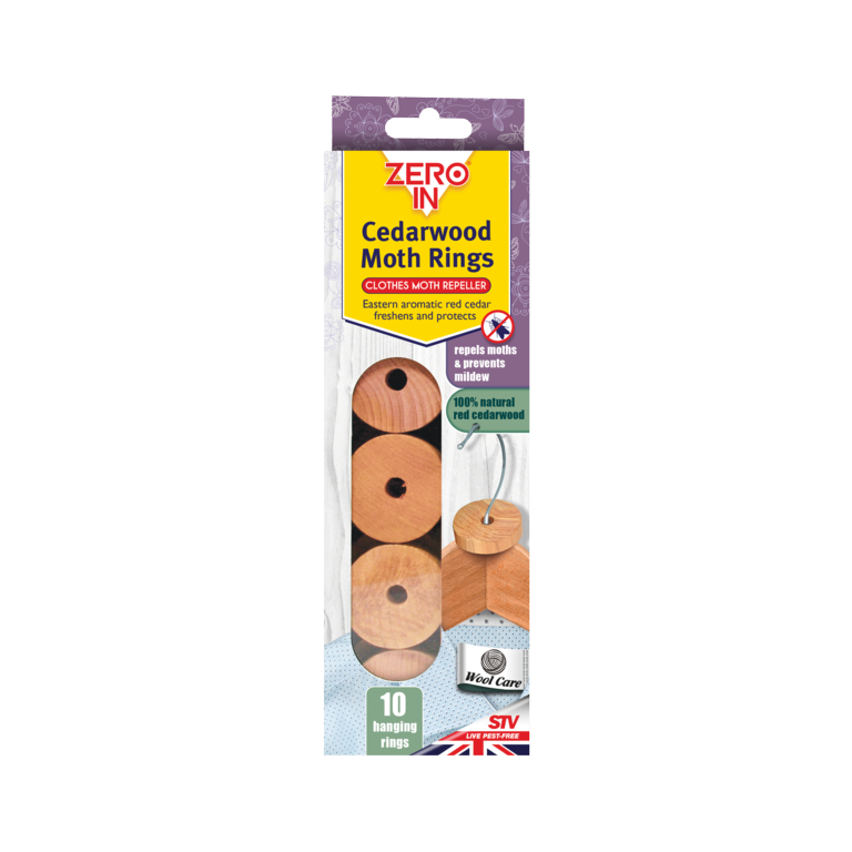 Zero In Cedarwood Moth Rings 10 pack