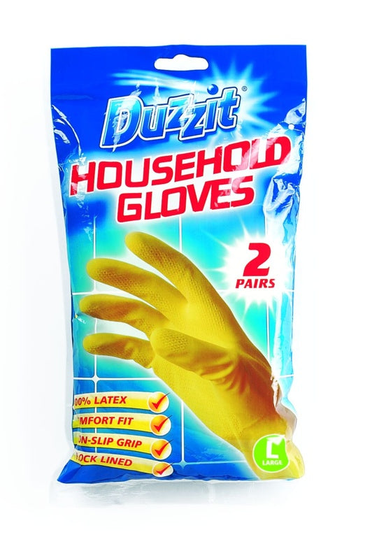 Duzzit Latex Gloves Large / 2 Pack