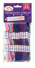 Sewing Box Embroidery Thread 12 Pack