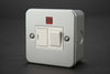 Securlec Metal Clad 1 Gang Switched Spur With Neon