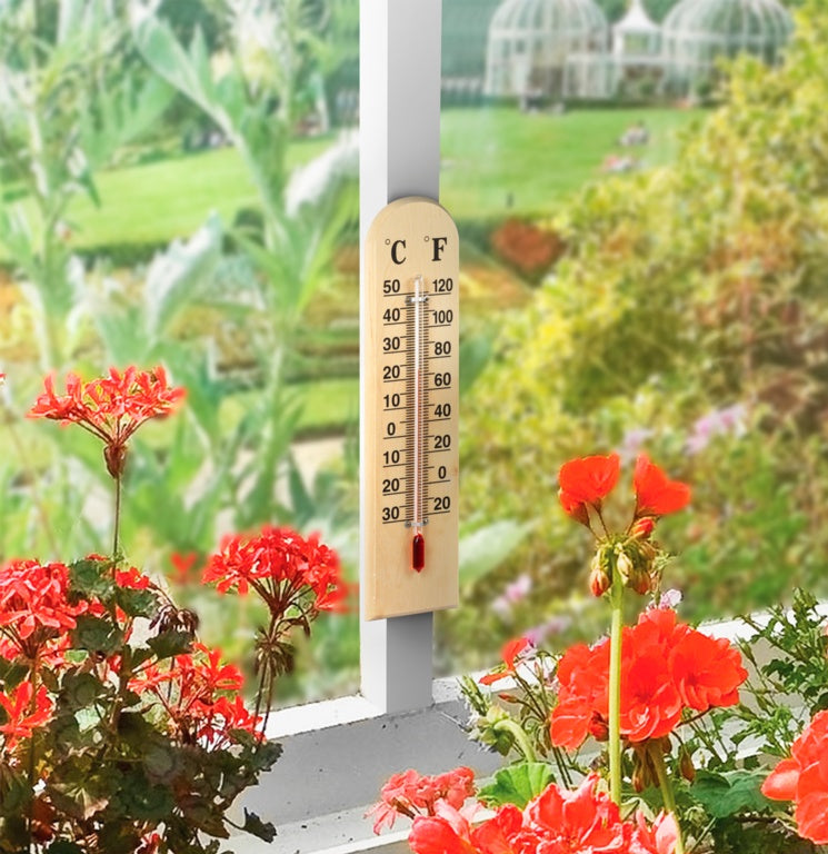 Ambassador Wooden Thermometer 8'' (20cm)