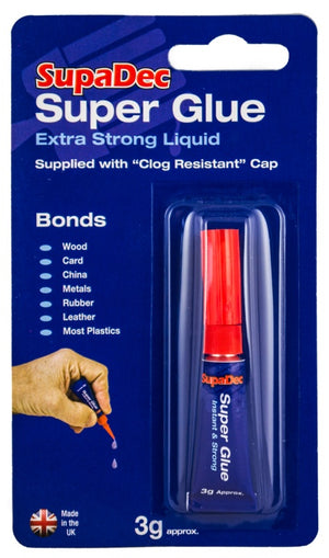 SupaDec Super Glue 3g Extra Strong Liquid