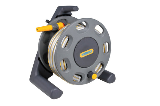Hozelock Freestanding Compact Hose Reel With 25m Hose Reel