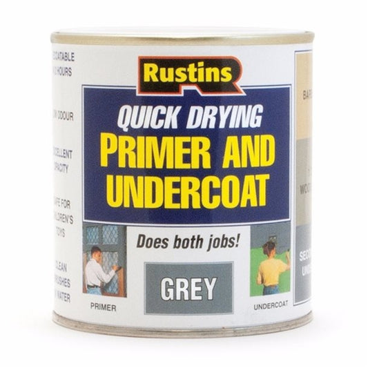 Rustins Quick Dry Primer & Undercoat 1L Grey