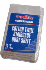 SupaDec Cotton Twill Staircase Dust Sheet 24' x 3' (7.3m x 0.9m) approx