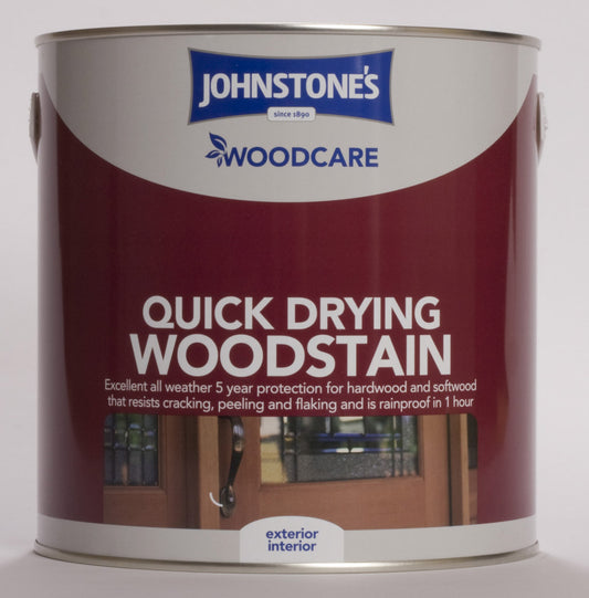 Johnstone's Woodcare Quick Drying Woodstain 2.5L Mahogany