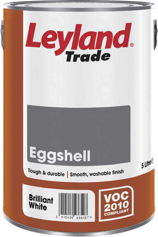 Leyland Trade Eggshell Brilliant White 5L
