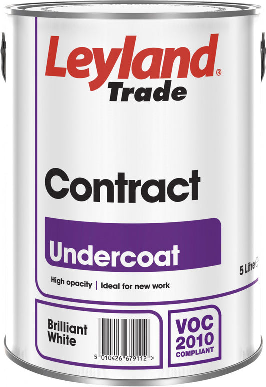 Leyland Trade Contract Undercoat 5L Brilliant White