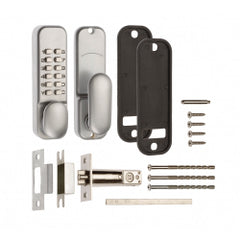 Era Digital Door Lock Oval with Hold Back Finish: Chrome Effect