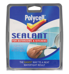 Polycell Sealant Strip Bathroom & Kitchen White 22mm x 3.35m