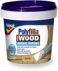 Polycell Polyfilla Wood Filler General Repairs Light Tub 380gm