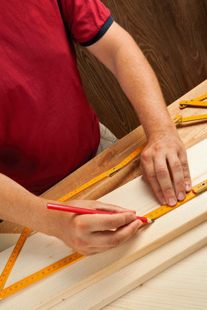 SupaTool Carpenters Pencils and Sharpener Set 5 Piece Set