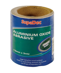 SupaDec Aluminium Oxide Roll Fine Grade, 120 Grit, 3m