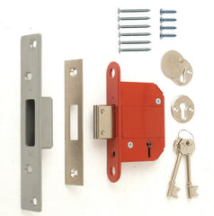 Era Fortress Mortice Deadlock Brass 63mm