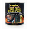 Rustins High Heat Paint Black 500ml