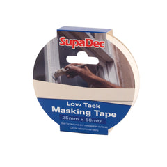 SupaDec Low Tack Masking Tape 25mm x 50m