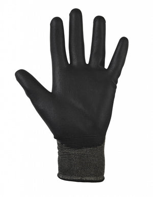 Glenwear Black PU Gloves 10 XLarge 12 Pairs