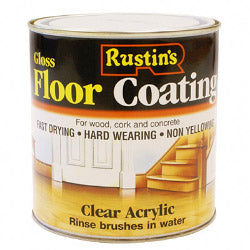 Rustins Quick Dry Acrylic Floor Varnish Gloss 1L