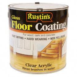 Rustins Quick Dry Acrylic Floor Varnish Gloss 1L