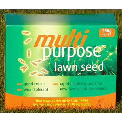 Johnsons Lawn Seed Multi Purpose 250g Carton Patch-Pack