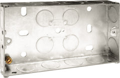 BG Metal Back Box 25mm Double