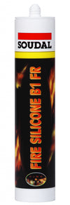 Soudal Fire Silicone B1 310ml Cartridge  Grey