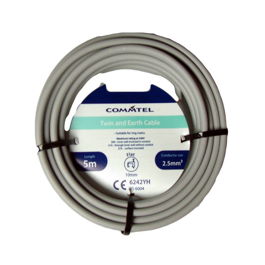 Doncaster Cable Twin & Earth Cable 5m 2.5mm