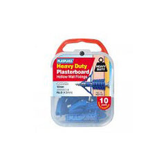 Plasplugs Heavy Duty Plasterboard Fixings 10 Pack