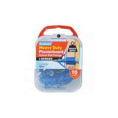 Plasplugs HD Plasterboard Fixings & Screws 10 Pack
