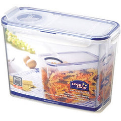 Locknlock Rectangular Storage Container with Flip Top Lid Clear/Blue 2.4L (237 x 112 x 170mm)