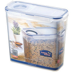Locknlock Rectangular Storage Container with Flip Top Lid Clear/Blue 3.4L (237 x 112 x 219mm)