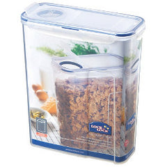 Locknlock Rectangular Storage Container with Flip Top Lid Clear/Blue 4.3L (237 x 112 x 280mm)