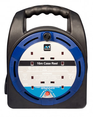 Masterplug 4 Gang Handbag Cable Reel 16m