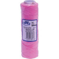 Marshalltown Masons Braided Nylon Line Fluorescent Pink 250' (76m)