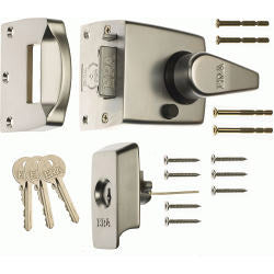 Era BS High Security Nightlatch 60mm Finish: Polished Chrome Body Chrome Cylinder