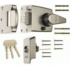 Era BS High Security Nightlatch 60mm Finish: Polished Chrome Body Chrome Cylinder