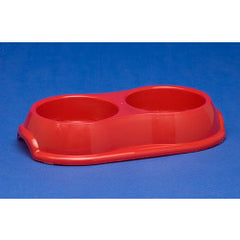 Whitefurze 32cm Double Pet Bowl Assorted