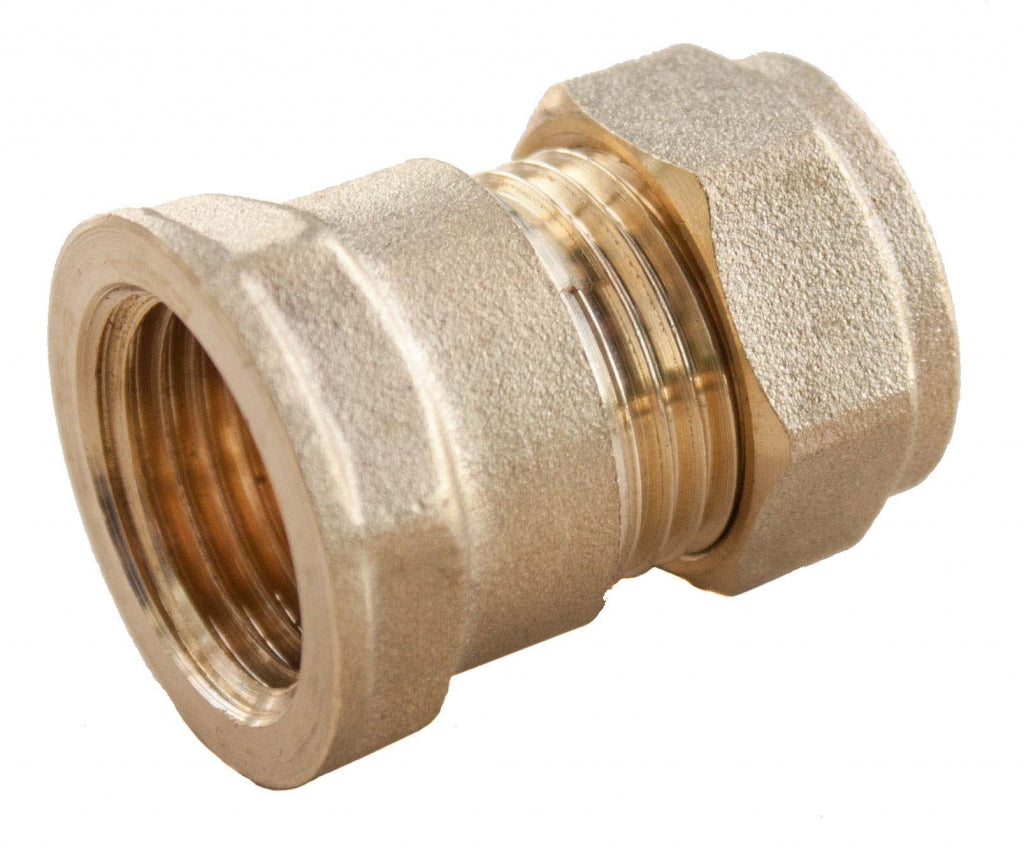 Oracstar Compression Straight Connector Female 15mm x 1/2" FI