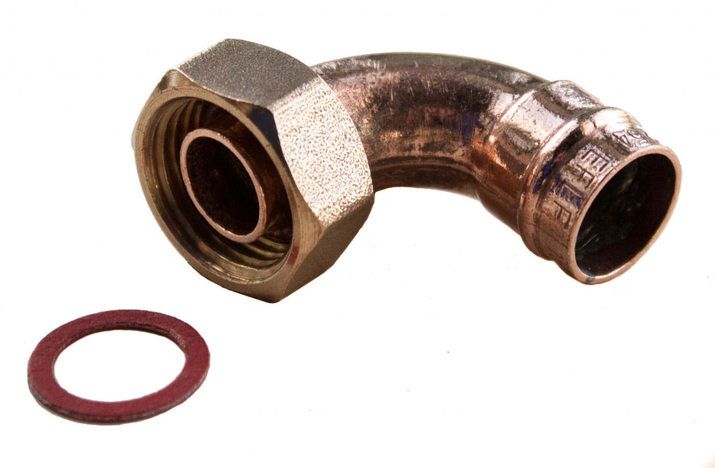 Oracstar Pre Soldered Angled Tap Connector 15mm x 1/2" (Pack 2)