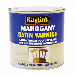 Rustins Polyurethane Satin Varnish 250ml Pine