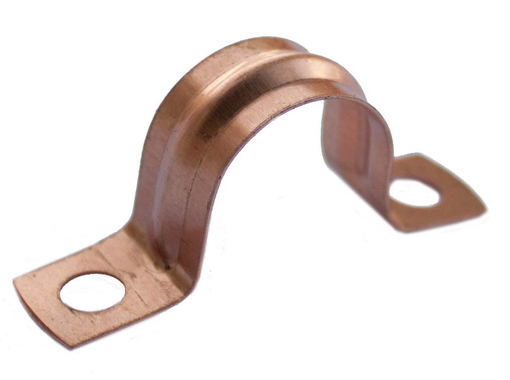 Oracstar Saddle Pipe Clips Copper 15mm (Pack 8)