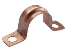 Oracstar Saddle Pipe Clips Copper 15mm (Pack 8)