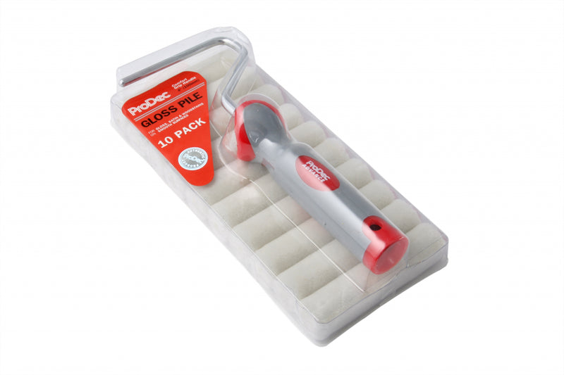ProDec 4" Gloss Mini Rollers & Frame Pack 10