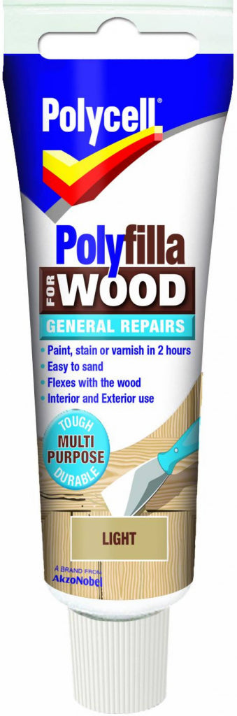 Polycell Polyfilla Wood General Repair Dark Tube 75gm