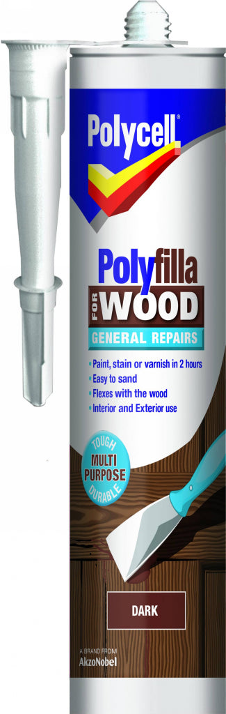 Polycell Polyfilla Wood General Repair Medium Cartridge 480gm